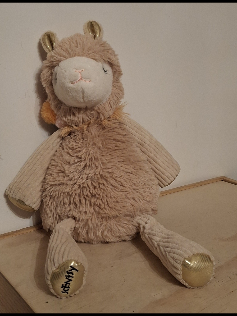 Scentsy Buddy plush toy named "Lovely the Llama" from the Glam Collection
